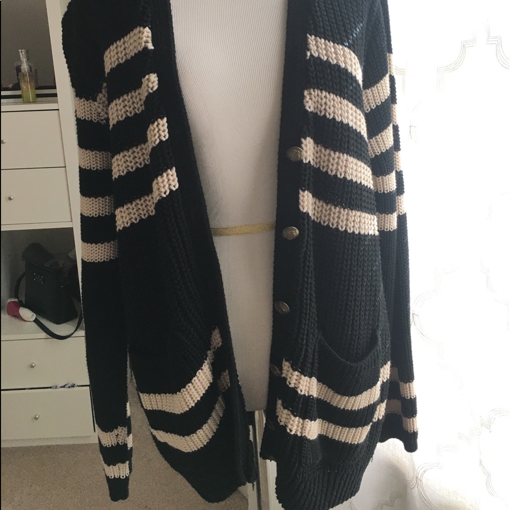 Striped cardigan